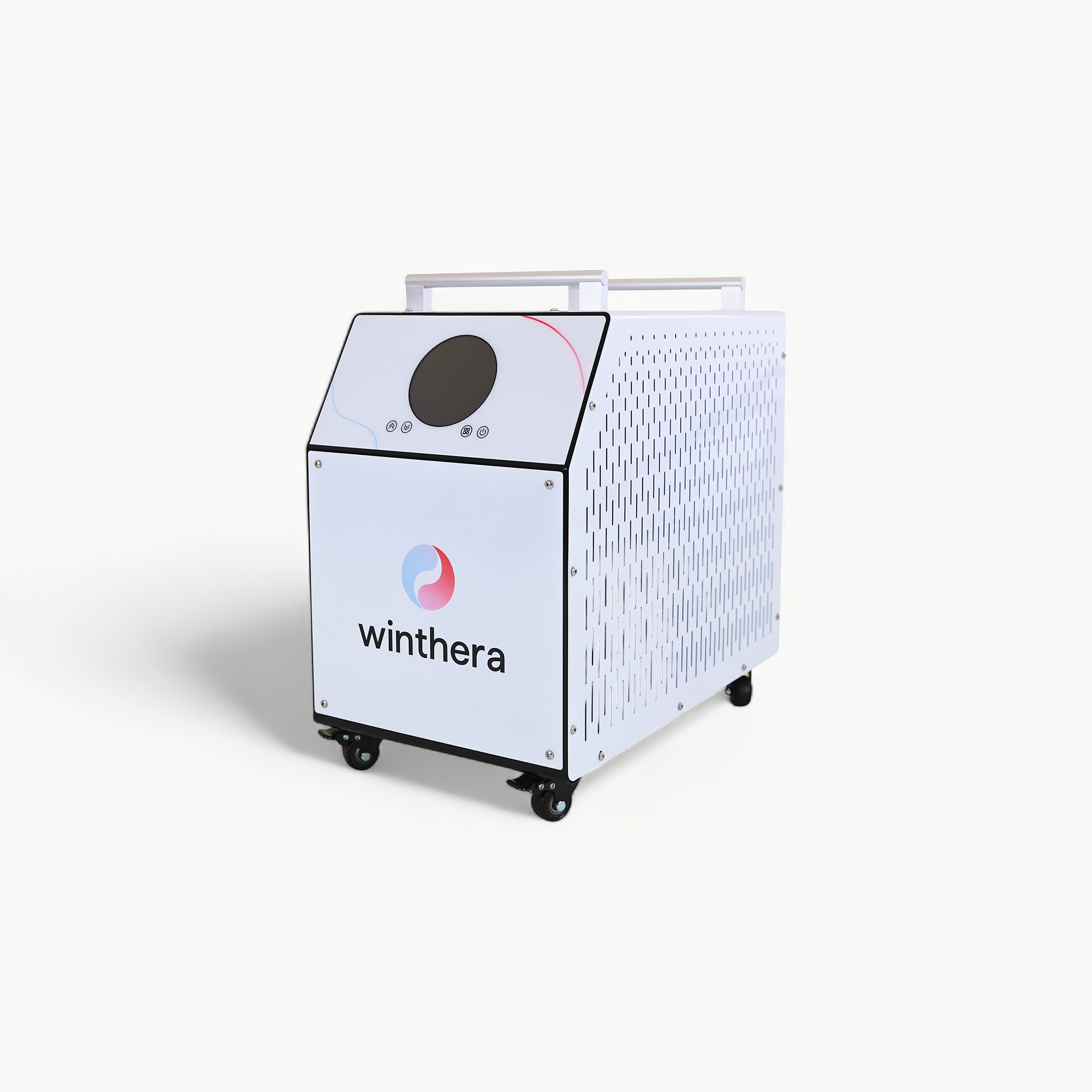 White air purifier with 'winthera' branding on a light gray background
Ice Bath Chiller
Cold Plunge Cooling System
Winthera Ice Master
Professional Ice Bath Equipment
Cryotherapy Cooling Machine